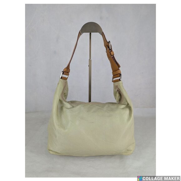 Authentic PRADA Tessuto Nylon Shoulder Bag Light Beige Cream Made in Italy - Picture 2 of 12